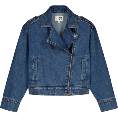 WKLY. naisten farkkutakki biker 220W000500 WKLY. naisten farkkutakki biker 220W000500