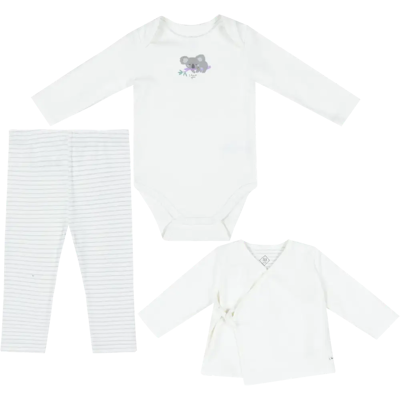 TEX BABY vauvojen setti takki+body+housut Koala 3-pack TEX BABY vauvojen setti takki+body+housut Koala 3-pack
