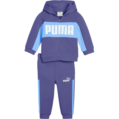 Puma vauvojen collegesetti Minicats Ess Block Hooded FZ TR Puma vauvojen collegesetti Minicats Ess Block Hooded FZ TR