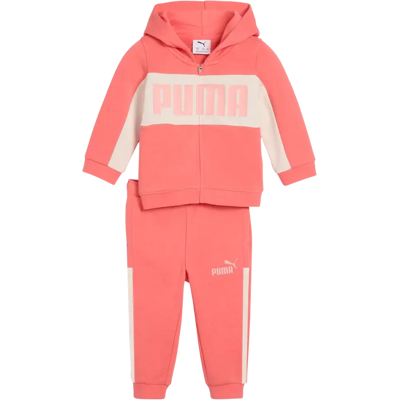 Puma vauvojen collegesetti Minicats Ess Block Hooded FZ TR Puma vauvojen collegesetti Minicats Ess Block Hooded FZ TR