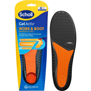 Scholl Gelsåler S - Työ- ja Saapas- inleggsåler - Mukavuutta & Iskunvaimennus Scholl Gelsåler S - Työ- ja Saapas- inleggsåler - Mukavuutta & Iskunvaimennus