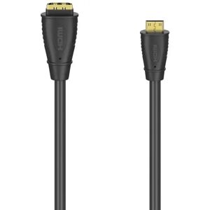 Hama HDMI™-sovite, Type-C (Mini) uros - Type-A naaras, kullattu