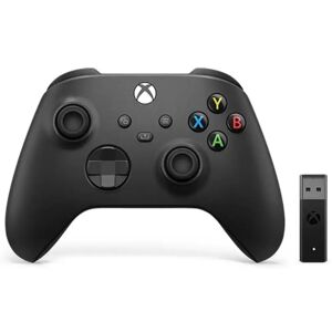 Microsoft Xbox -langaton ohjain + Wireless Adapter for Windows, peliohjainpaketti, musta