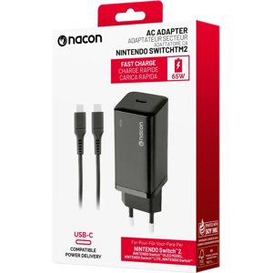 NACON AC-Laturi Nintendo Switch™ 2, 65 wattia NACON AC-Laturi Nintendo Switch™ 2, 65 wattia