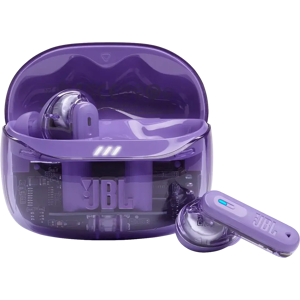 JBL Bluetooth vastamelunappikuulokkeet Tune Beam 2 läpinäkyvä violetti JBL Bluetooth vastamelunappikuulokkeet Tune Beam 2 läpinäkyvä violetti