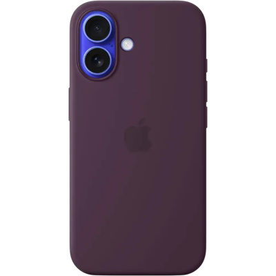 Apple iPhone 16 silikoni suojakuori - Plum Apple iPhone 16 silikoni suojakuori - Plum