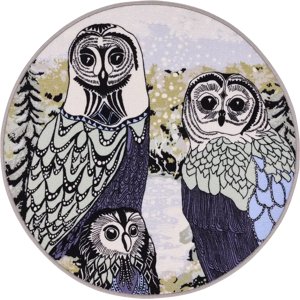 Vallila matto Huhuu Ø 133 cm bluegreen Vallila matto Huhuu Ø 133 cm bluegreen