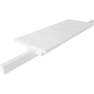 Miljöörakennus Pihakeinun sivupöytä, valkoinen, 80x20x5cm Miljöörakennus Pihakeinun sivupöytä, valkoinen, 80x20x5cm