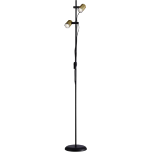 Heat Gold Tube lattiavalaisin 2-osainen kulta musta 155 cm Heat Gold Tube lattiavalaisin 2-osainen kulta musta 155 cm