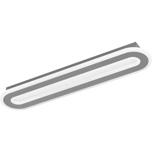 EGLO kattovalaisin Macchioni LED 20W CCT 55x12 cm musta/valkoinen EGLO kattovalaisin Macchioni LED 20W CCT 55x12 cm musta/valkoinen