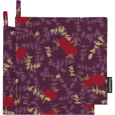 Finlayson patalappu 2kpl Ruusunmarja 22x22 luumu Finlayson patalappu 2kpl Ruusunmarja 22x22 luumu