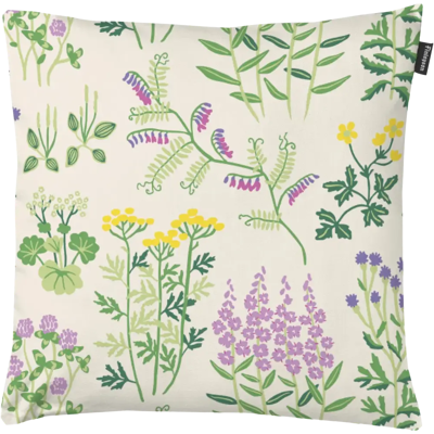 Finlayson koristetyynynpäällinen Joutomaa 48x48cm luonnonvalk/vihreä Finlayson koristetyynynpäällinen Joutomaa 48x48cm luonnonvalk/vihreä