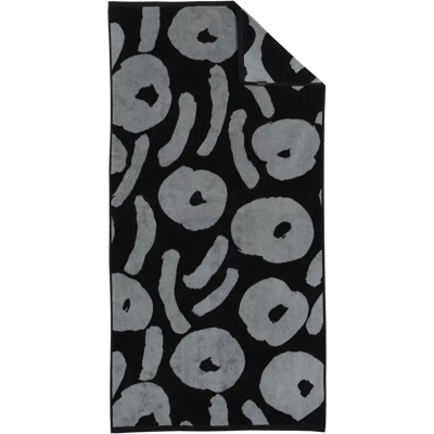 Ratia kylpypyyhe Nuppunen 70x140 cm musta/harmaa Ratia kylpypyyhe Nuppunen 70x140 cm musta/harmaa