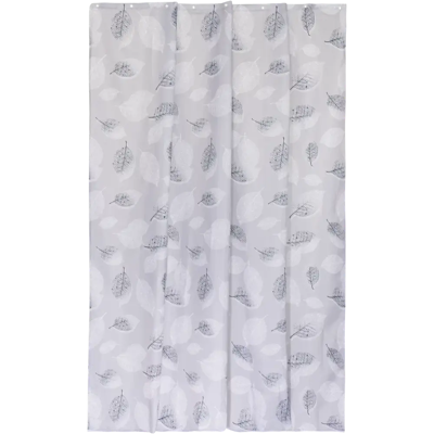 House suihkuverho Grey leaf 180x200 cm mustavalkoinen House suihkuverho Grey leaf 180x200 cm mustavalkoinen