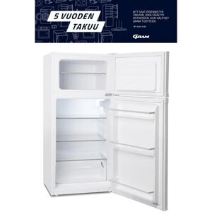Gram jääkaappi pakastelokerolla KF 611254, korkeus 122cm, valkoinen Gram jääkaappi pakastelokerolla KF 611254, korkeus 122cm, valkoinen