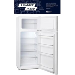 Gram jääkaappi pakastelokerolla KF 611454, korkeus 140cm, valkoinen Gram jääkaappi pakastelokerolla KF 611454, korkeus 140cm, valkoinen