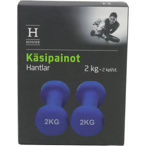 House käsipainot neopreeni 2 x 2kg House käsipainot neopreeni 2 x 2kg