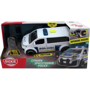 Dickie Toys Citroën Space Tourer poliisiauto ja tutka, 15 cm, 1:32 Dickie Toys Citroën Space Tourer poliisiauto ja tutka, 15 cm, 1:32