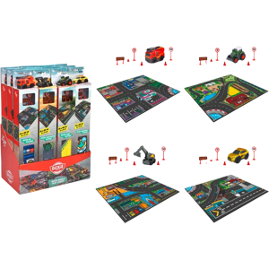 Dickie Toys Micro World Liikennematto ja ajoneuvo, lajitelma, 4 erilaista, myydään yksittäin Dickie Toys Micro World Liikennematto ja ajoneuvo, lajitelma, 4 erilaista, myydään yksittäin