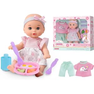 Little Me Little Cherub-Nukke Ja Ruokatarvikkeita Little Me Little Cherub-Nukke Ja Ruokatarvikkeita