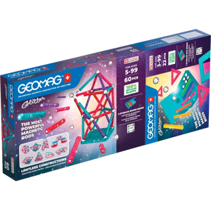 Geomag Glitter Tuplapakkaus -magneettirakennussetti 82 osaa Geomag Glitter Tuplapakkaus -magneettirakennussetti 82 osaa
