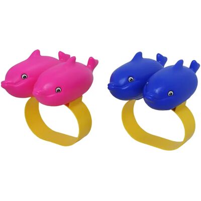 Plasto delfiini uima-apu pinkki tai sininen Plasto delfiini uima-apu pinkki tai sininen