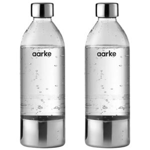 Aarke 2 pack PET vesipullo for Carbonator 3, 800ml, teräs