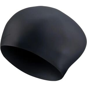 Nike Solid Long Hair Silicone Training Cap - Musta