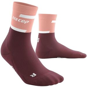 Cep Women'S V4 Mid Cut The Run Compression Socks - Punainen