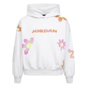 Air Jordan Jordan Girls Deloris Flower Hoodie - Harmaa - Size: 140-155, 128-140, 122-128, 155-159,