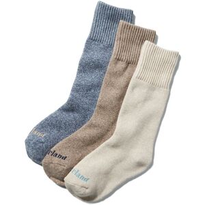 Timberland Women'S 3-Pack Crew Socks Gift Box - Beige