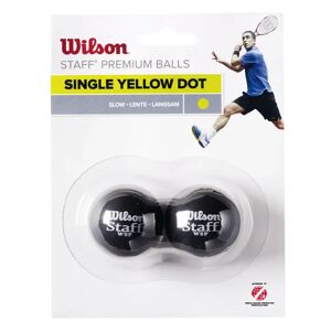 Wilson Staff Squash 2 Ball Pack Single Dot - Musta