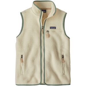 Patagonia W's Retro Pile Vest - Natural W/ellwood Green - Naiset - S Size: S Patagonia W's Retro Pile Vest - Natural W/ellwood Green - Naiset - S Size: S