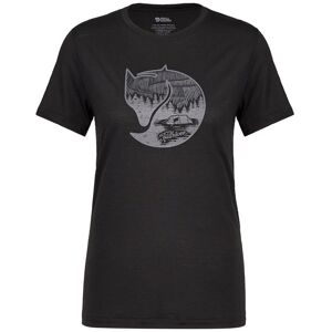 Fjällräven Abisko Wool Fox Ss W - Black-iron Grey - Naiset - XL Naisten Size: XL Fjällräven Abisko Wool Fox Ss W - Black-iron Grey - Naiset - XL Naisten Size: XL