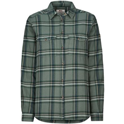 Fjällräven Övik Heavy Flannel Shirt W - Patina Green-deep Patina - Naiset - S Naisten Size: S Fjällräven Övik Heavy Flannel Shirt W - Patina Green-deep Patina - Naiset - S Naisten Size: S