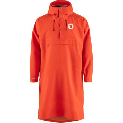 Fjällräven Hoja Rain Fox Poncho - Flame Orange - Unisex - S/M Size: S/M Fjällräven Hoja Rain Fox Poncho - Flame Orange - Unisex - S/M Size: S/M