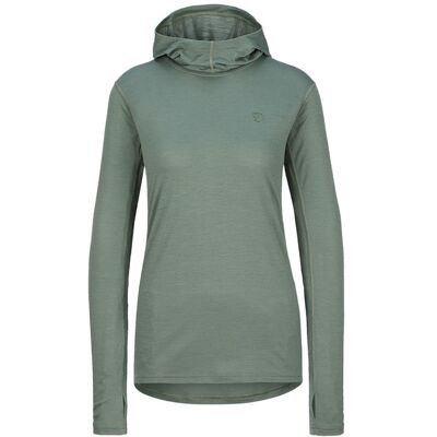 Fjällräven Abisko Wool Hoodie W - Patina Green - Naiset - L Size: L Fjällräven Abisko Wool Hoodie W - Patina Green - Naiset - L Size: L