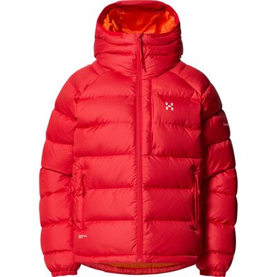Haglöfs - Rosson Down Hood - Kirkkaan punainen - L - Jacket Haglöfs - Rosson Down Hood - Kirkkaan punainen - L - Jacket