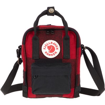 Fjällräven Kånken Re-wool Sling - Red-black - Unisex - ONESIZE Size: ONESIZE Fjällräven Kånken Re-wool Sling - Red-black - Unisex - ONESIZE Size: ONESIZE