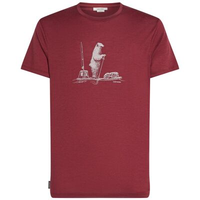 Icebreaker Men Merino 150 Tech Lite Ss Tee Polar Paddle - Port - Miehet - L Miesten Size: L Icebreaker Men Merino 150 Tech Lite Ss Tee Polar Paddle - Port - Miehet - L Miesten Size: L