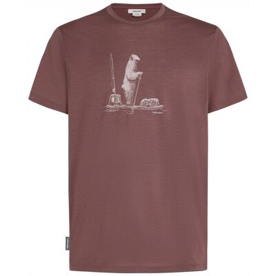 Icebreaker Men Merino 150 Tech Lite Ss Tee Polar Paddle - Carob - Miehet - M Miesten Size: M Icebreaker Men Merino 150 Tech Lite Ss Tee Polar Paddle - Carob - Miehet - M Miesten Size: M