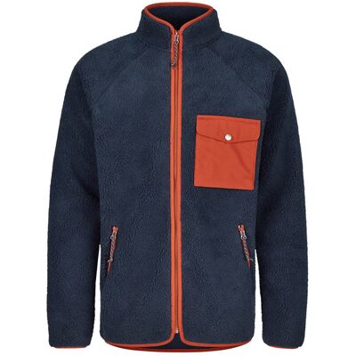 Fjällräven Vardag Pile Fleece M - Navy-autumn Leaf - Miehet - S Size: S Fjällräven Vardag Pile Fleece M - Navy-autumn Leaf - Miehet - S Size: S