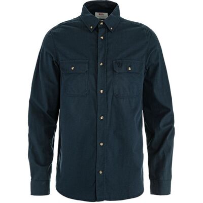 Fjällräven Övik Lite Flannel Shirt M - Dark Navy - Miehet - XXL Size: XXL Fjällräven Övik Lite Flannel Shirt M - Dark Navy - Miehet - XXL Size: XXL