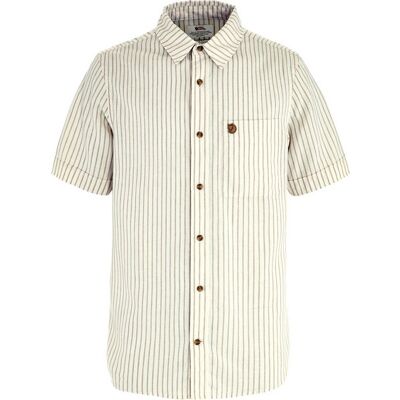 Fjällräven Övik Travel Shirt Ss M - Chalk White-sand Stone - Miehet - S Miesten Size: S Fjällräven Övik Travel Shirt Ss M - Chalk White-sand Stone - Miehet - S Miesten Size: S