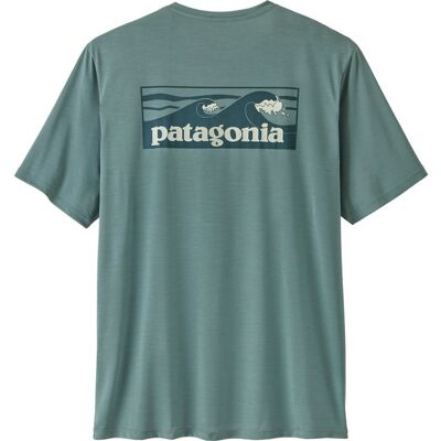 Patagonia M's Cap Cool Daily Shirt - Boardshort Logo - Blue Sage - Light Blue Sage X-dye - Miehet - S Size: S Patagonia M's Cap Cool Daily Shirt - Boardshort Logo - Blue Sage - Light Blue Sage X-dye - Miehet - S Size: S