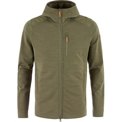 Fjällräven Keb Fleece Hoodie M - Laurel Green - Miehet - XXL Size: XXL Fjällräven Keb Fleece Hoodie M - Laurel Green - Miehet - XXL Size: XXL