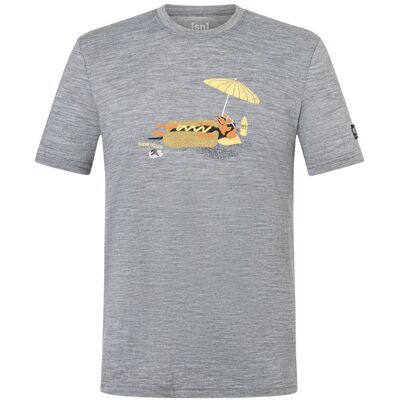 Supernatural M Hot Dog Tee - Cashmere Grey Melange/various - Miehet - XL Size: XL Supernatural M Hot Dog Tee - Cashmere Grey Melange/various - Miehet - XL Size: XL