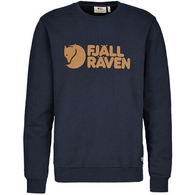 Fjällräven Logo Sweater M - Dark Navy - Miehet - XL Miesten Size: XL Fjällräven Logo Sweater M - Dark Navy - Miehet - XL Miesten Size: XL