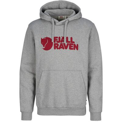 Fjällräven Logo Hoodie M - Grey-melange - Miehet - XXL Size: XXL Fjällräven Logo Hoodie M - Grey-melange - Miehet - XXL Size: XXL