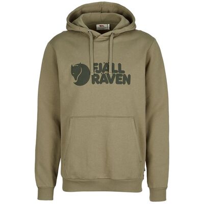 Fjällräven Logo Hoodie M - Light Olive - Miehet - XS Size: XS Fjällräven Logo Hoodie M - Light Olive - Miehet - XS Size: XS